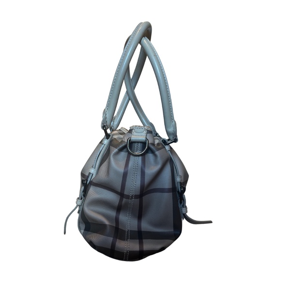 Authentic Burberry Northfield Beige Smoke Check PVC Leather Tote Shoulder Bag - Picture 2 of 11